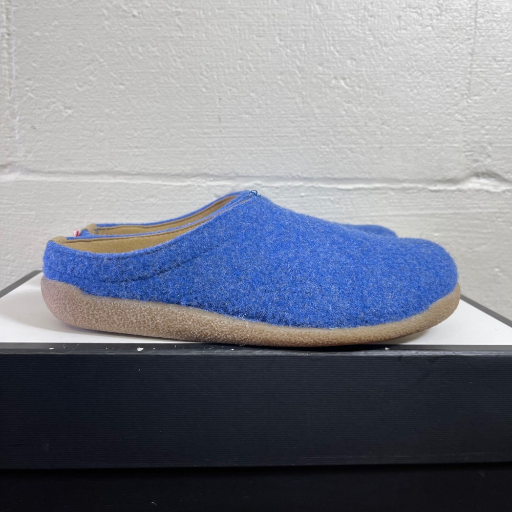 Sanita Lodge Slide Wool Clog Slippers Blue Mule Slip On Women's 39 EU/8 US
